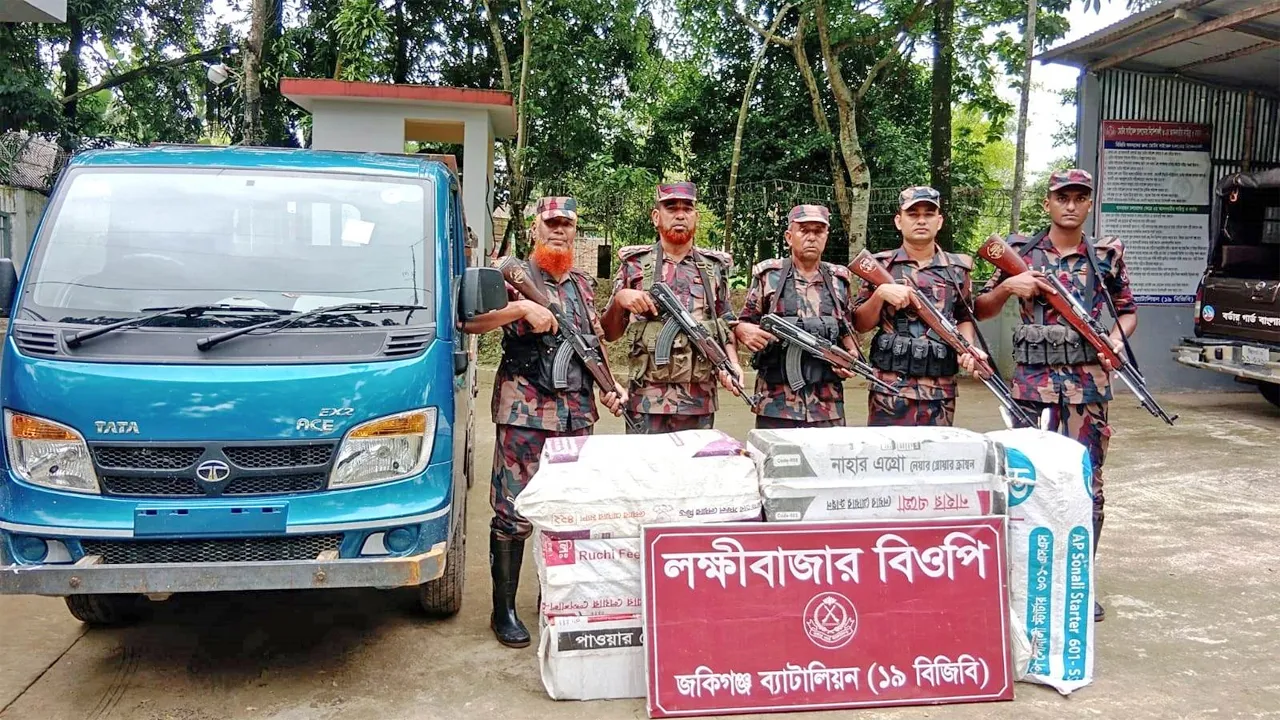 সিলেট সীমান্তে বিজিবির অভিযানে চোরাইপণ্য উদ্ধার