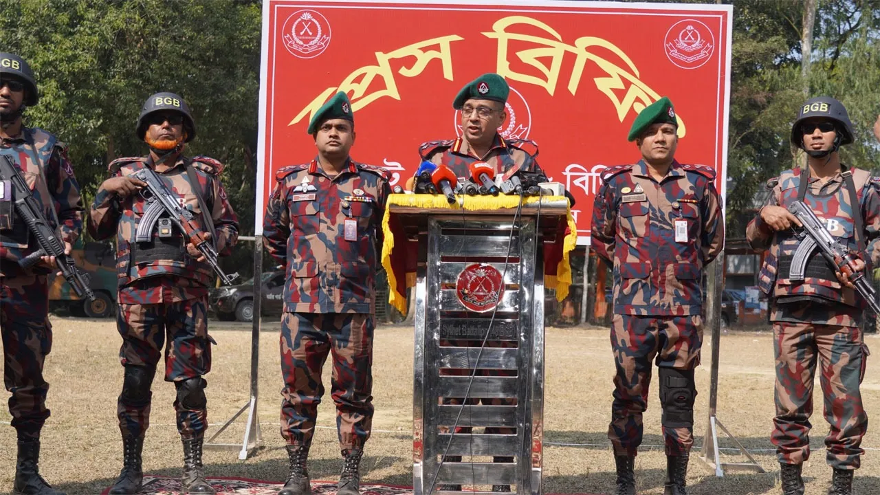 নির্বাচন উপলক্ষে সিলেট বিভাগে ৯০ প্লাটুনসহ ১৭ জেলায় ৩৩০ প্লাটুন বিজিবি মোতায়েন