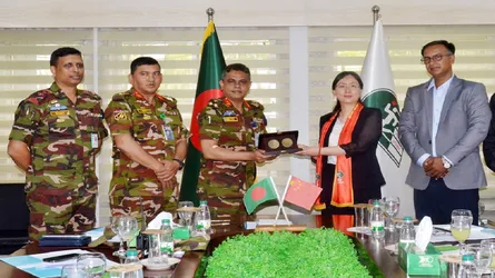 ইউনান মিনজু বিশ্ববিদ্যালয়ের প্রতিনিধি দলের বিকেএসপি পরিদর্শন