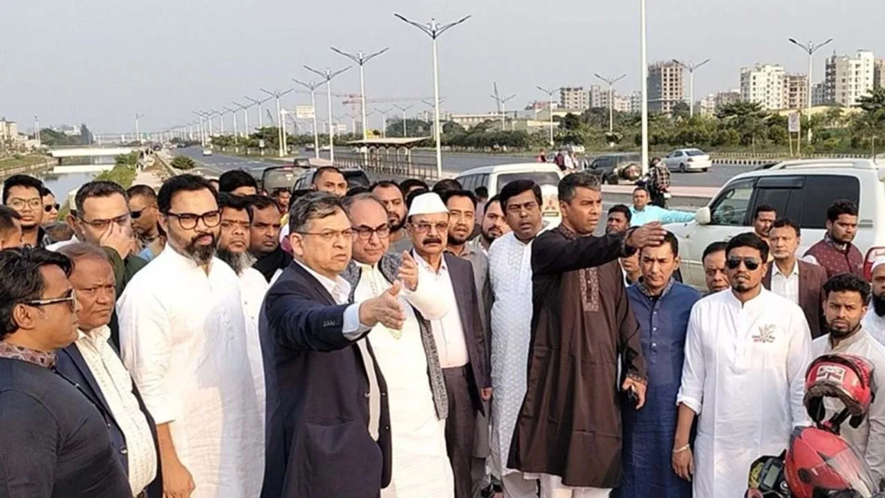 তারেক রহমানের সংবর্ধনা অনুষ্ঠানের ভেন্যু পরিদর্শন করলেন বিএনপি নেতারা