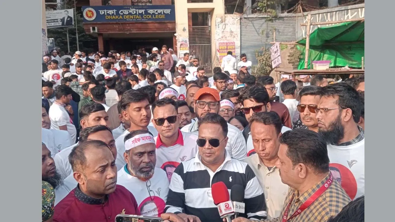 ঢাকা-১৭ আসনে জুয়েলের নেতৃত্বে ধানের শীষের প্রচারণা