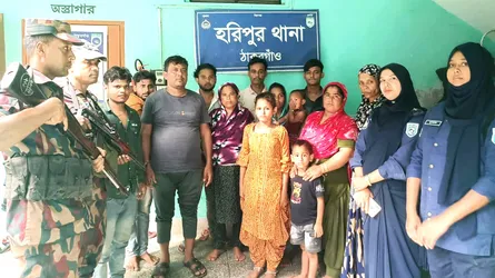 ঠাকুরগাঁও সীমান্তে বিএসএফের হাতে আটক ১৪ বাংলাদেশীকে ফেরত আনলো বিজিবি