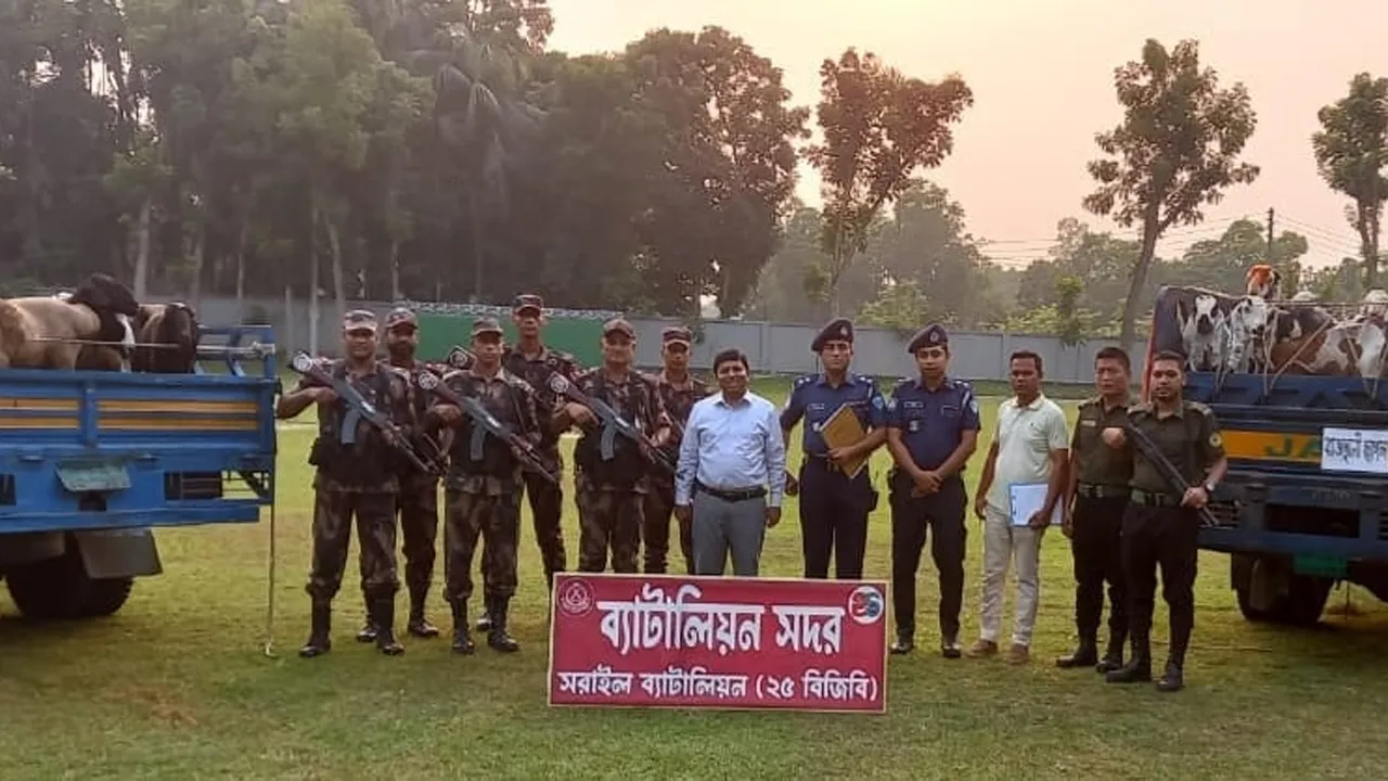 ব্রাহ্মণবাড়িয়ায় ভারতীয় ছাগল ও দুম্বাসহ আটক ১
