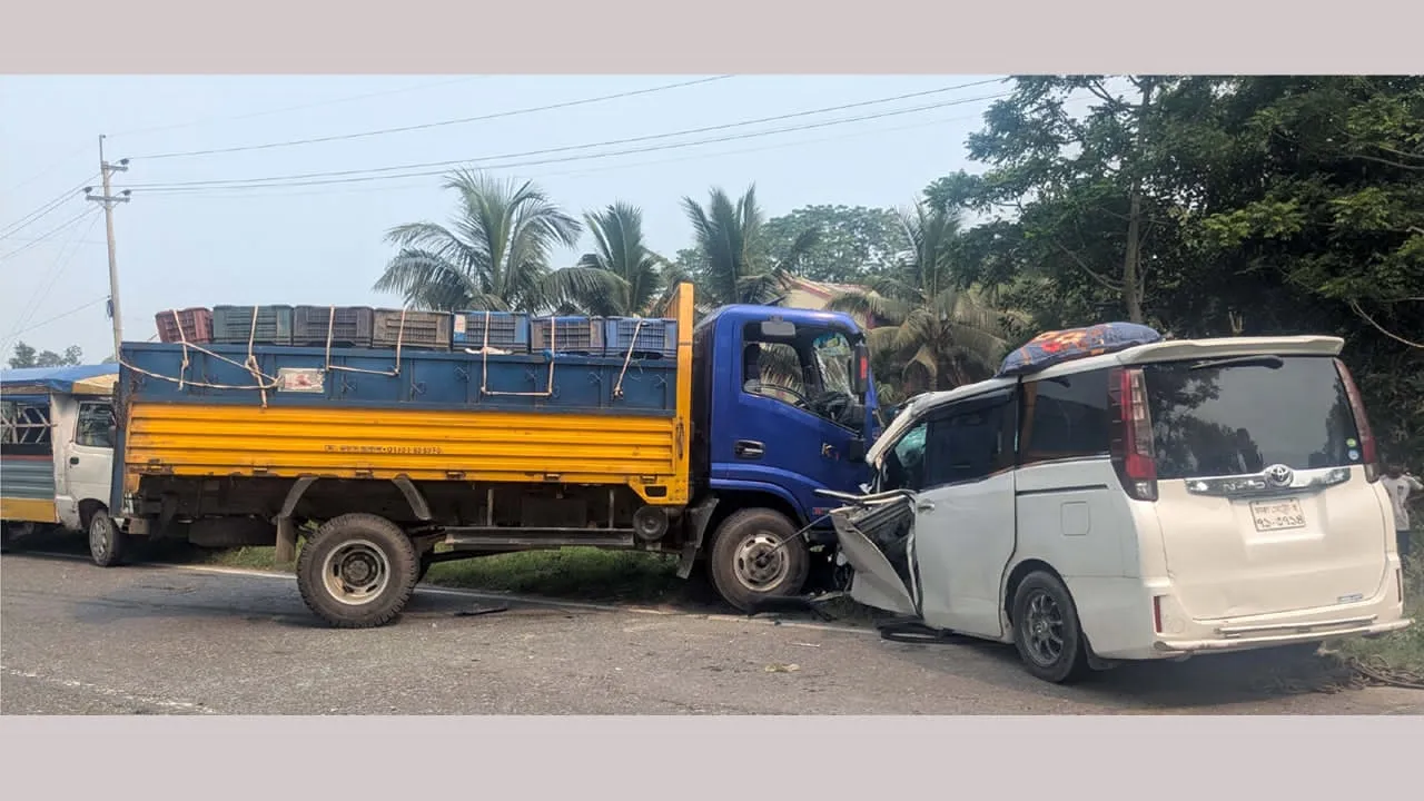 বড়াইগ্রামে ট্রাক-মাইক্রোবাসের সংঘর্ষে একই পরিবারের ২ শিশু নিহত, আহত ৩