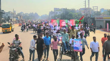 বরিশালে ধানের শীষের সমর্থনে সমাবেশ ও র‍্যালি