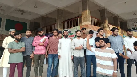 চবি শিক্ষার্থীদের ওপর হামলার প্রতিবাদে ববি’তে বিক্ষোভ
