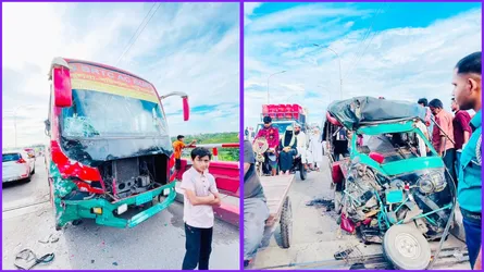 ববি সংলগ্ন দপদপিয়া ব্রিজে বাস-মাহিন্দ্র সংঘর্ষে নিহত ১, আহত ৪