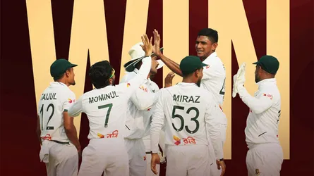 প্রথম জয়ে ষষ্ঠ স্থানে উঠল বাংলাদেশ