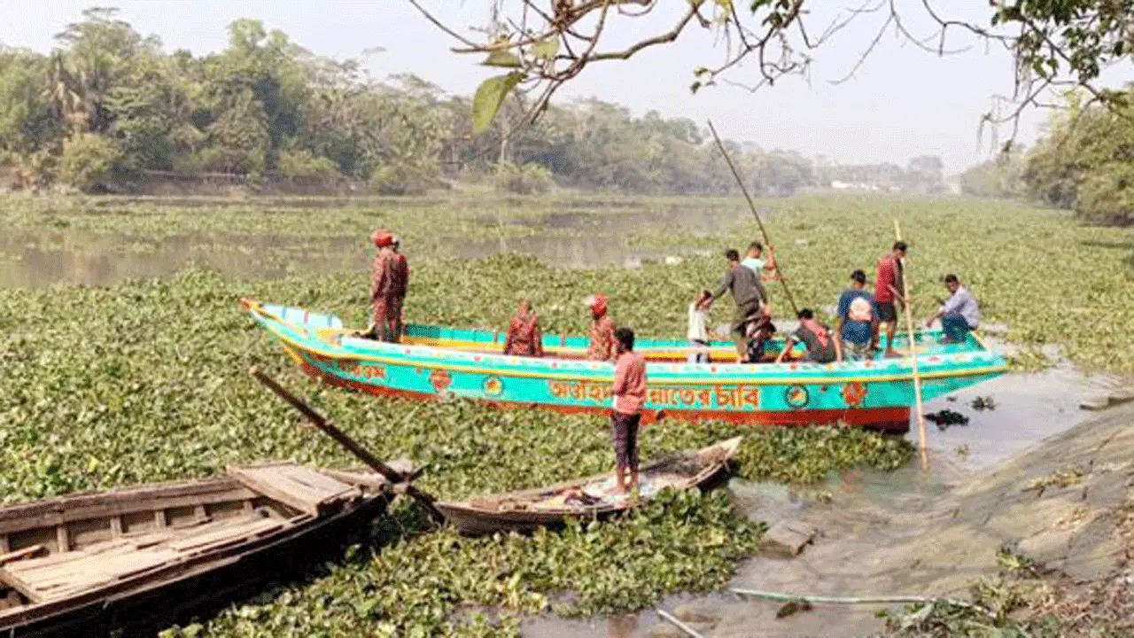 ভান্ডারিয়ায় খেয়া থেকে নদীতে পড়ে যুবক নিখোঁজ