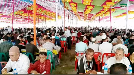 ভান্ডারিয়ায় ১০ হাজার মানুষের জন্য মেজবান