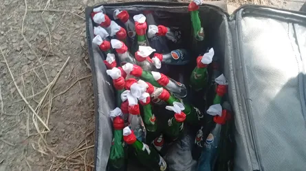 ভাঙ্গায় পরিত্যক্ত লাগেজ থেকে ৩২টি পেট্রোল বোমা উদ্ধার