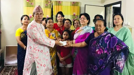 রাঙ্গামাটিতে উৎসাহ-উদ্দীপনার মধ্য দিয়ে পালিত হলো ‘ভৈল-ঢেওসি’ উৎসব