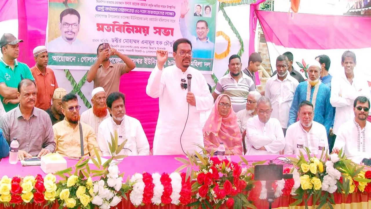 ৩১ দফা বাস্তবায়ন হলে নারীদের অধিকার নিশ্চিত হবে : ড. এনামুল হক চৌধুরী