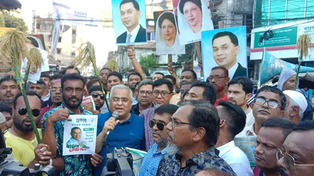 তারেক রহমানকে বিপুল ভোটে বিজয়ী করতে ভিপি সাইফুলের গণসংযোগ