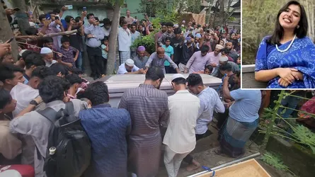 দাদা-দাদির কবরের পাশে দাফন যুক্তরাষ্ট্রে নিহত বৃষ্টিকে