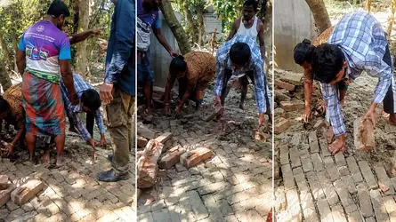 বুড়িচংয়ে রাস্তার ইট তুলে জনদুর্ভোগ, তদন্তের নির্দেশ দিলেন ইউএনও
