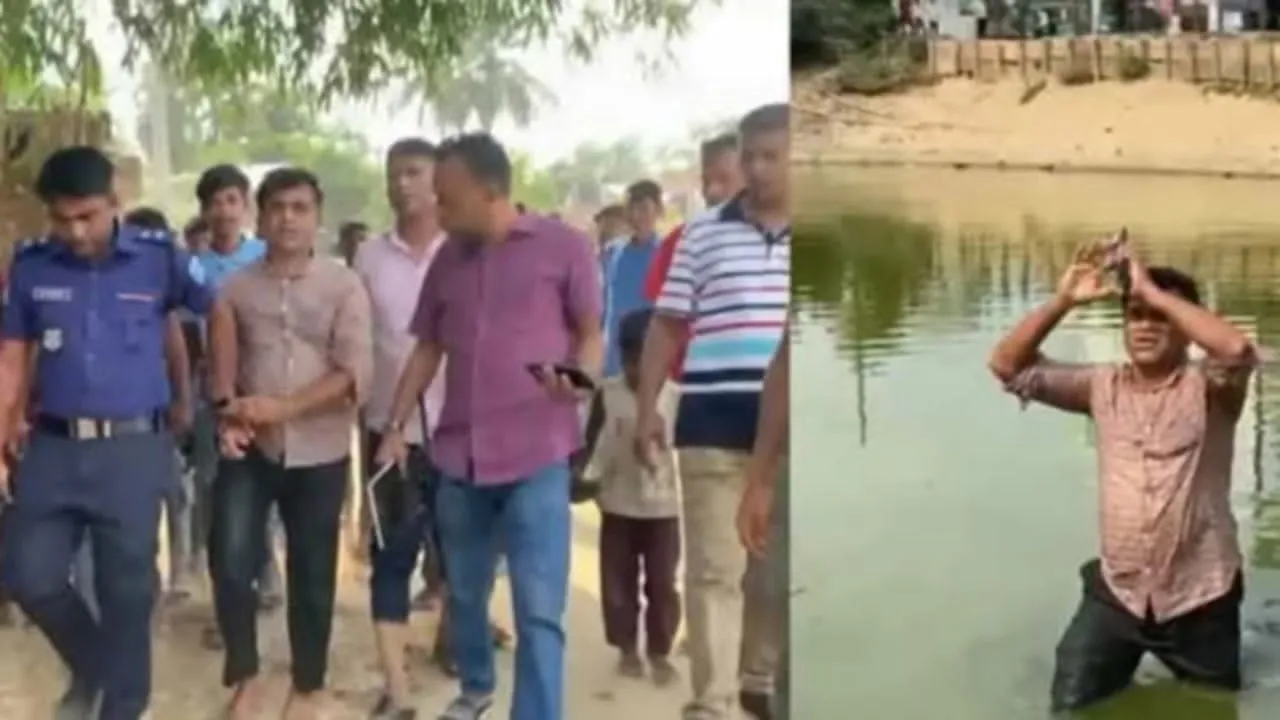 পুলিশ দেখে পুকুরে ঝাঁপ দিলেন ইউপি মেম্বার, অবশেষে আটক