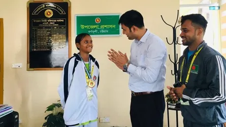 উশুতে স্বর্ণ জিতলেন কর্ণফুলীর প্রান্তিকা