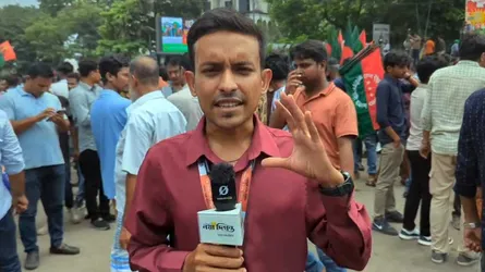 স্লোগানে স্লোগানে শাহবাগে আসছেন ছাত্রদলের নেতাকর্মীরা
