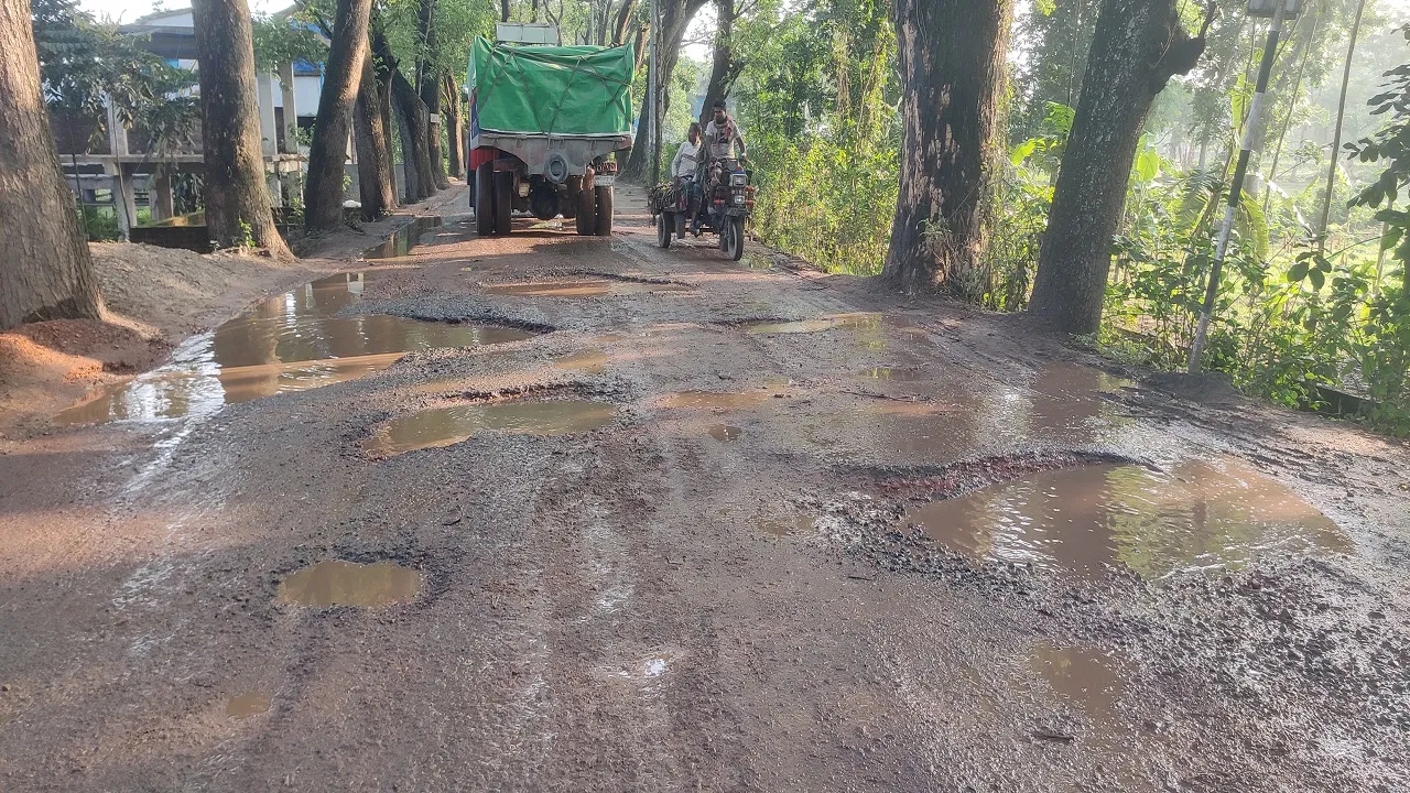 চৌগাছা পৌরসভার সড়কগুলোর বেহাল দশা, জনদুর্ভোগ চরমে
