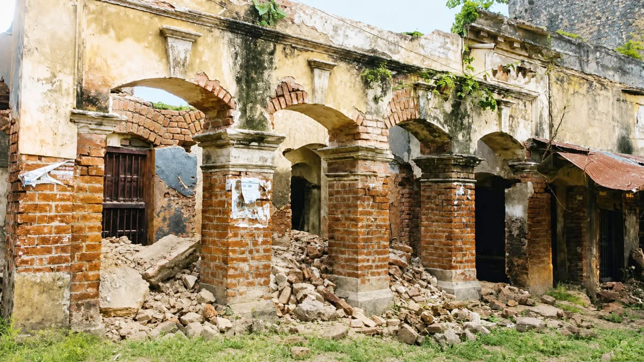 আলমডাঙ্গায় ভেঙে ফেলা হচ্ছে বিচারপতি রাধাবিনোদ পালের ঐতিহাসিক স্মৃতিচিহ্ন
