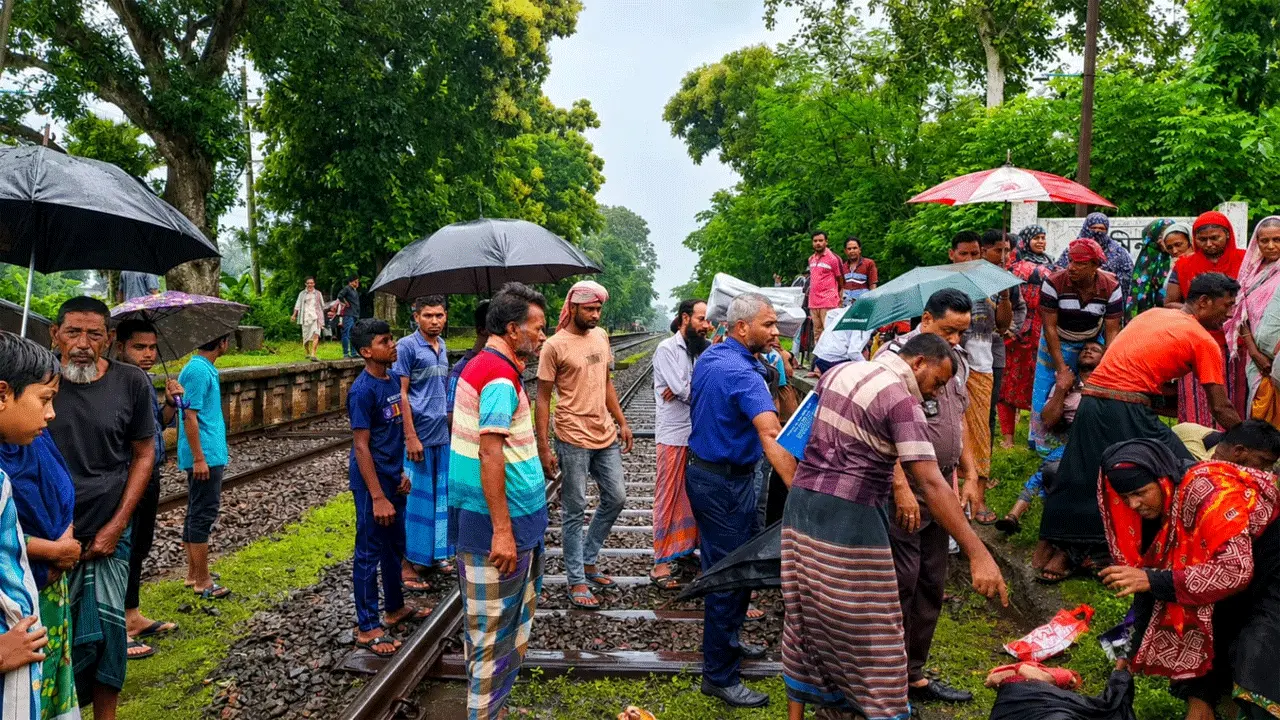 চুয়াডাঙ্গায় ট্রেনে কাটা পড়ে নারীর মৃত্যু