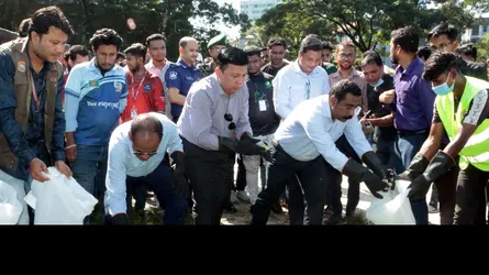 সিলেটে তারুণ্যের উৎসবে পরিচ্ছন্নতা অভিযান শুরু