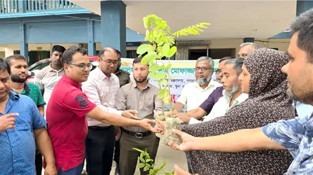 মুরাদনগরে ধর্মমন্ত্রীর উদ্যোগে স্কুল, কলেজ ও মাদরাসায় গাছের চারা বিতরণ