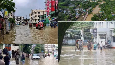 সিলেট নগরজুড়ে বন্যা–জলাবদ্ধতার আশঙ্কায় উদ্বেগ