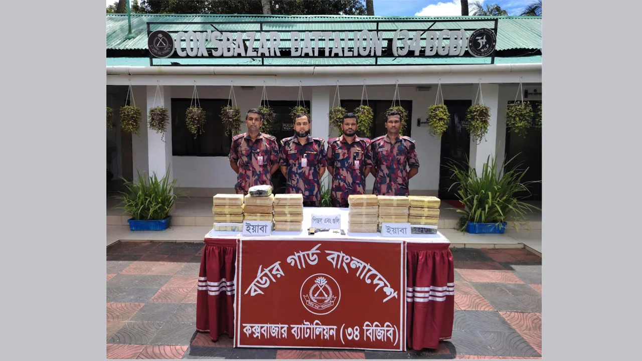 কক্সবাজারে ৬ লাখ ইয়াবা ও অস্ত্র-গোলাবারুদসহ আটক ২