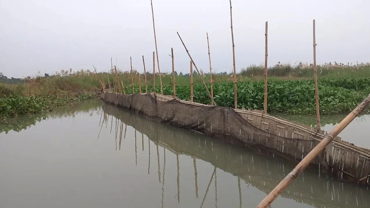 পদ্মার শাখা খালে বাঁধ, টঙ্গিবাড়ীতে নৌযান চলাচলে প্রতিবন্ধকতা