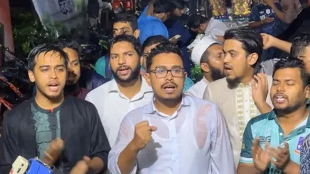 এনটিআরসিএর নিয়োগব্যবস্থা বহালের দাবিতে ডাকসুর বিক্ষোভ