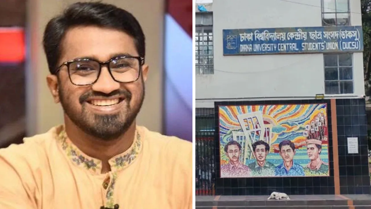 ডাকসু নির্বাচন : রাশেদ খাঁনকে ২০১৯ সালের জিএস ঘোষণা