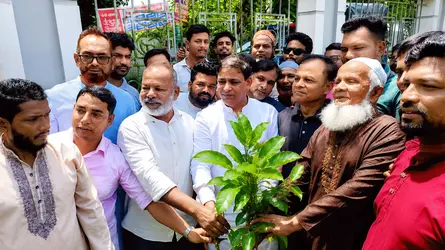 ডাসারে এমপি খোকনের উদ্যোগে বৃক্ষরোপণ কর্মসূচী