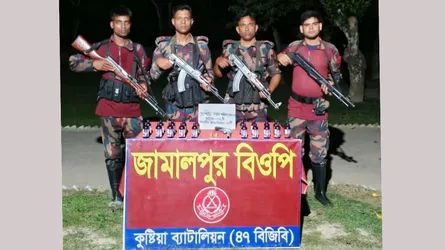 দৌলতপুর সীমান্তে বিজিবির অভিযানে অস্ত্র ও মাদক উদ্ধার