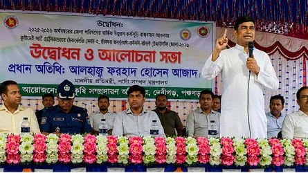 দেবীগঞ্জে ক্লাইমেট স্মার্ট কৃষি প্রযুক্তি মেলার উদ্বোধন করলেন প্রতিমন্ত্রী