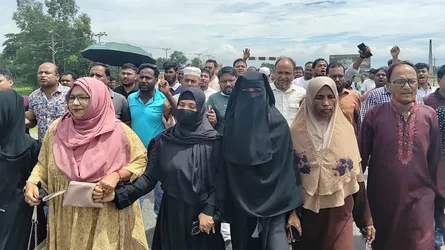 ব্রাহ্মণবাড়িয়া আসনের সীমানা পুনর্বিন্যাস নিয়ে ঢাকা-সিলেট মহাসড়ক অবরোধ