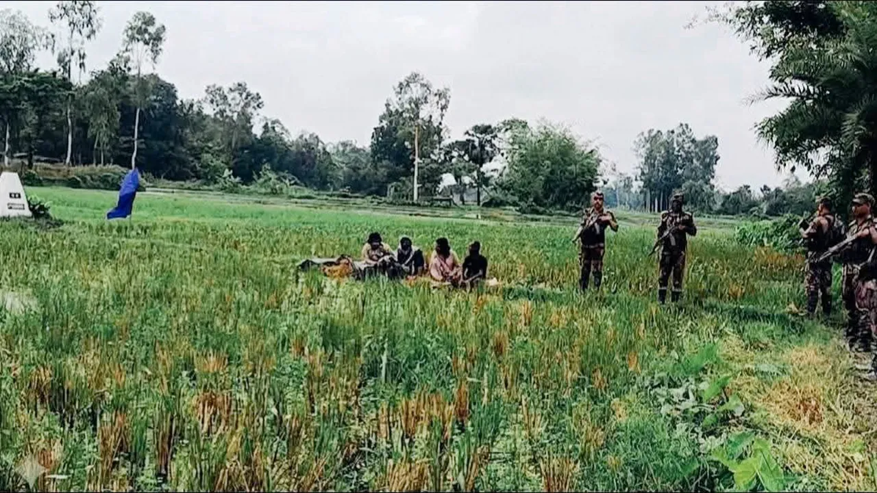 দিনাজপুর সীমান্তে ৪ জনকে পুশইনের চেষ্টা বিএসএফের, বিজিবির বাধা