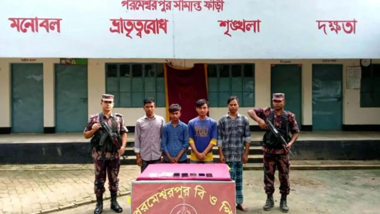 দিনাজপুরের বোচাগঞ্জ সীমান্তে ৪ জনকে পুশইন বিএসএফের