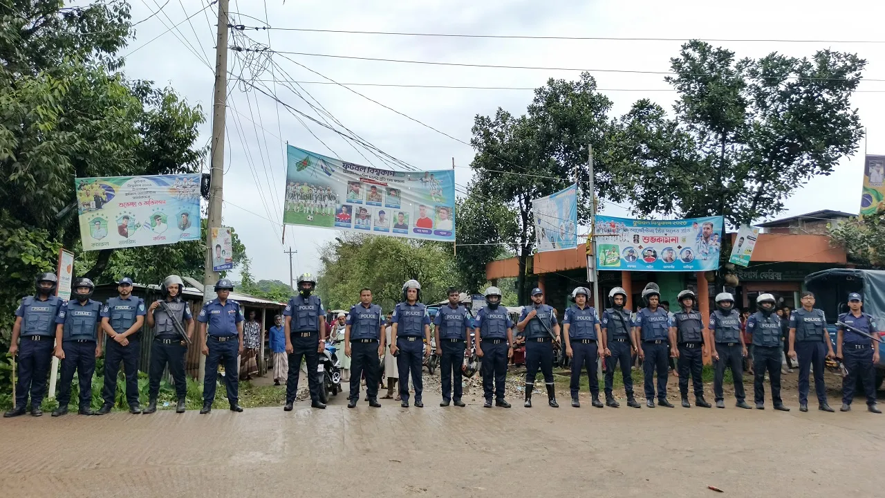 দোয়ারাবাজার থানা পুলিশের ফোর্স মবিলাইজেশন ও চেকপোস্ট ডিউটি জোরদার