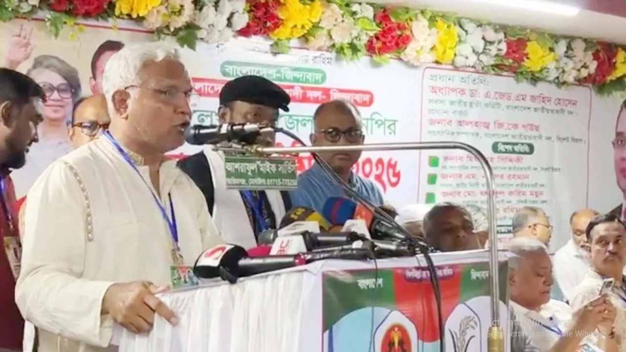 বিএনপি পেছনের দরজা দিয়ে ক্ষমতায় যাওয়ার দল নয় : ডা: জাহিদ