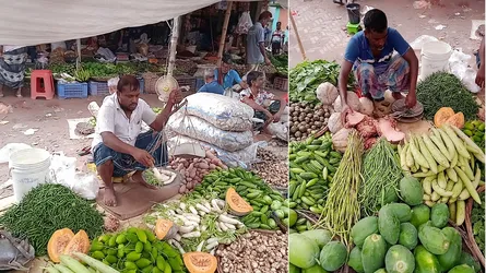 টানা বৃষ্টিতে দুর্গাপুরে সবজির দামে উর্ধ্বগতি