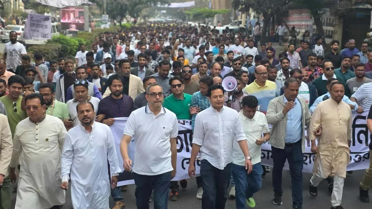ঢাকা-১৭ আসনে তারেক রহমানের পক্ষে নির্বাচনী প্রচারণা