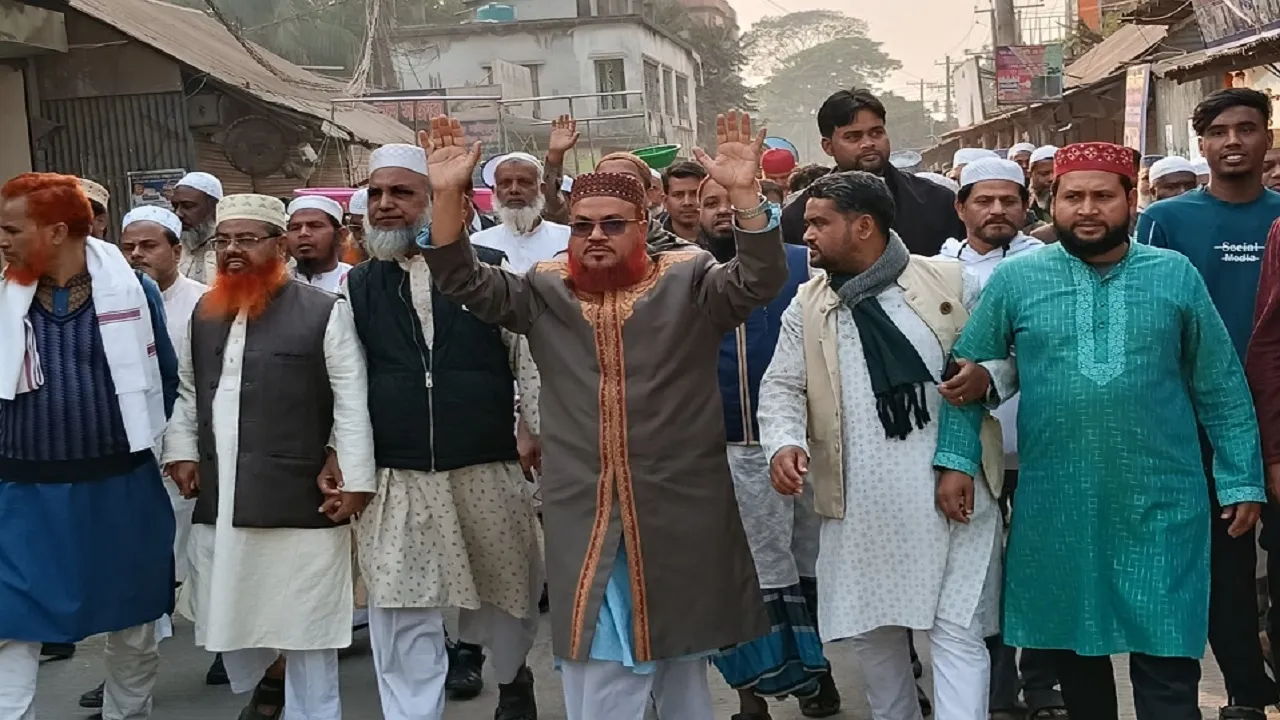 মুন্সীগঞ্জ-১ আসনে জামায়াত প্রার্থী ফখরুদ্দীন রাজির দিনব্যাপী গণসংযোগ