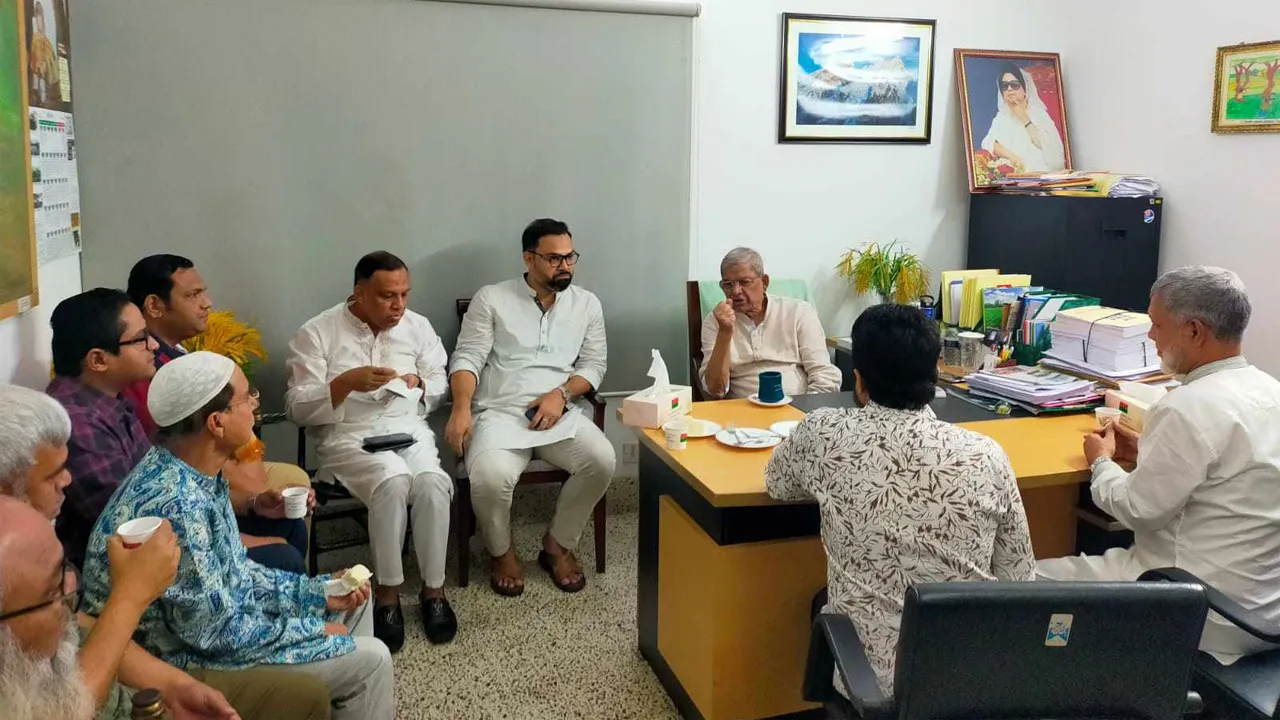 মির্জা ফখরুলের সাথে ক্রীড়াবিদদের সাক্ষাৎ