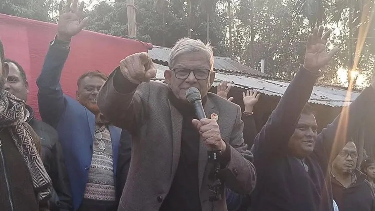 ঠাকুরগাঁওয়ে মির্জা ফখরুলের আনুষ্ঠানিক নির্বাচনী প্রচারণা শুরু