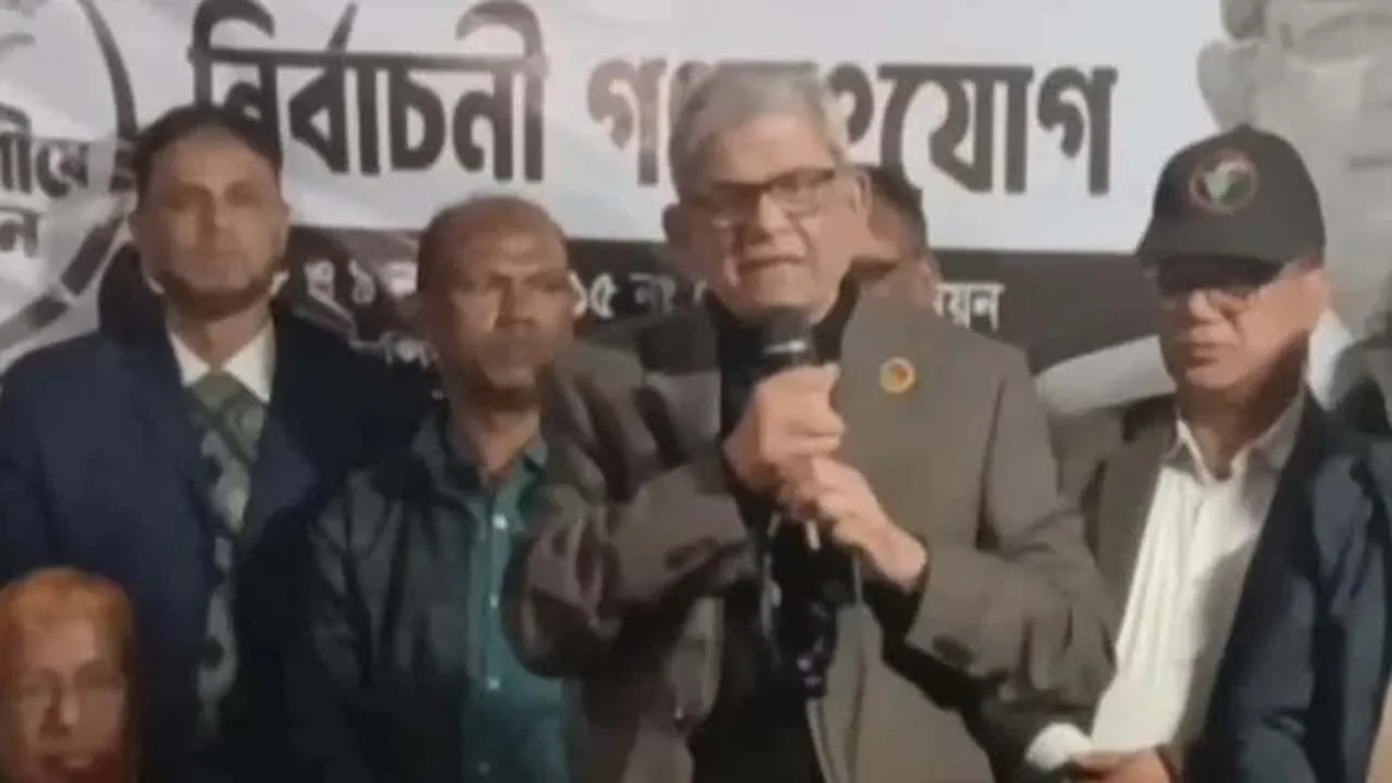 ধানের শীষে ভোট চাইলেন মির্জা ফখরুল