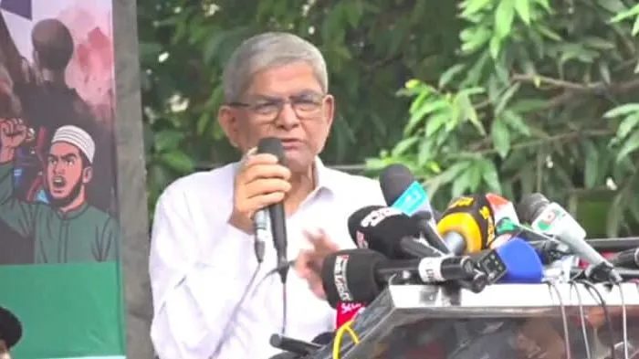 চাপ সৃষ্টি করে আমাদের বেকায়দায় ফেলার চেষ্টায় কোনো লাভ হবে না : মির্জা ফখরুল