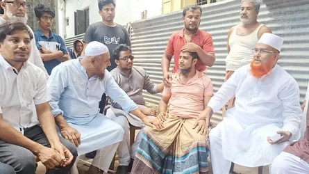 ভাঙ্গায় নিহত সুমনের পরিবারের পাশে জামায়াত নেতা সরোয়ার