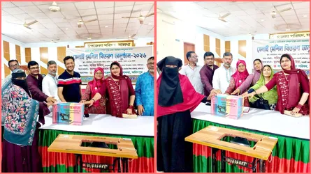 সালথায় ১৫ দুস্থ ও অসহায় নারীর মাঝে সেলাই মেশিন বিতরণ